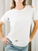 Distressed White Tee T-shirt arcadeshops.com