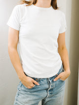 Blank White Tee T-shirt arcadeshops.com