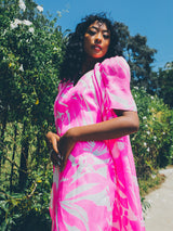 Carolina Herrera Neon Palm Printed Dress Ensemble Dress arcadeshops.com