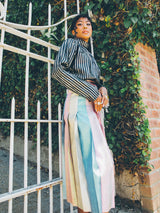Gucci Iridescent Pleated Midi Skirt Bottom arcadeshops.com