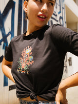 Gucci Aquatic Printed Black Tee Top arcadeshops.com