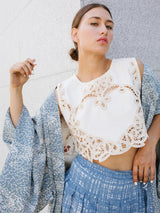 Dot Printed Haori Kimono Jacket arcadeshops.com