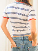 Nautical Themed Striped Tee T-shirt arcadeshops.com