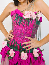 Zandra Rhodes Floral Embellished Party Dress Dress arcadeshops.com