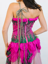 Zandra Rhodes Floral Embellished Party Dress Dress arcadeshops.com