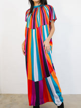 Rainbow Tromp L'Oeil Printed Jersey Caftan Dress arcadeshops.com