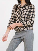 Chanel Metallic Check Tweed Jacket Jacket arcadeshops.com