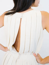 Rhinestone Embellished Pleated Palazzo Jumpsuit Jumpsuit arcadeshops.com