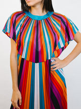 Rainbow Tromp L'Oeil Printed Jersey Caftan Dress arcadeshops.com