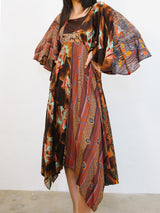 Mixed Print Flutter Sleeve Dress Dress arcadeshops.com