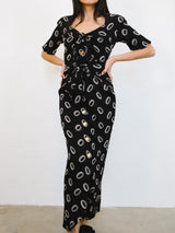 Chanel 1930's Inspired Tie Front Maxi Dress Dress arcadeshops.com