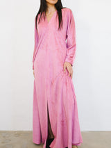 Halston IV Pink Velvet Caftan Dress arcadeshops.com