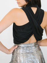 Romeo Gigli Cross Back Tank Top arcadeshops.com