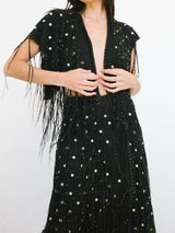 Jan Faulkner Studded Leather Fringe Ensemble Suit arcadeshops.com
