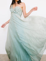 Ruben Panis Silk Chiffon One Shoulder Gown Dress arcadeshops.com
