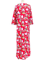 Floral Printed Caftan Dress arcadeshops.com