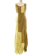 Norma Kamali Patchwork Drawstring Tank Dress Dress arcadeshops.com