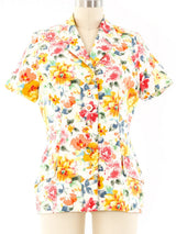 Christian Dior Floral Short Sleeve Jacket Jacket arcadeshops.com
