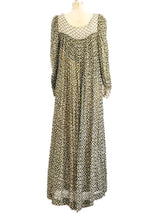 Block Printed Cotton Caftan Dress arcadeshops.com