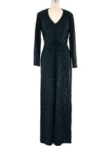 Lee Jordan Sequin Jersey Jumpsuit Jumpsuit arcadeshops.com