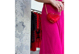 Katherine Baumann Red Heart Crystal Bag Accessory arcadeshops.com