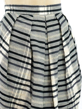 Lanvin Pleated Check Skirt Bottom arcadeshops.com