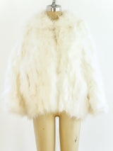 White Marabou Feather Jacket Jacket arcadeshops.com