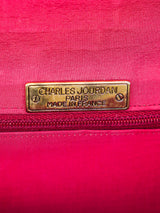 Charles Jourdan Red Leather Shoulder Bag Accessory arcadeshops.com