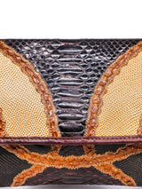 Carlos Falchi Patchwork Envelope Clutch Accessory arcadeshops.com