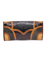 Carlos Falchi Patchwork Envelope Clutch Accessory arcadeshops.com