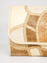 Carlos Falchi Patchwork Envelope Clutch Accessory arcadeshops.com