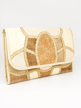Carlos Falchi Patchwork Envelope Clutch Accessory arcadeshops.com