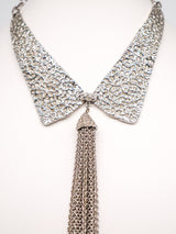Textured Collar Tassel Necklace Jewelry arcadeshops.com