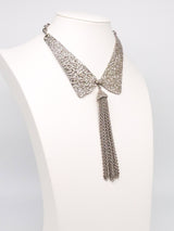 Textured Collar Tassel Necklace Jewelry arcadeshops.com