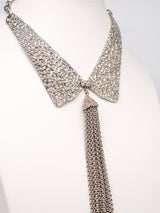 Textured Collar Tassel Necklace Jewelry arcadeshops.com
