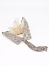 Textured Collar Tassel Necklace Jewelry arcadeshops.com