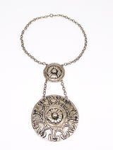 Oversized Medallion Disc Necklace Jewelry arcadeshops.com