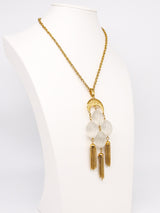 Lucite Tassel Pendant Necklace Jewelry arcadeshops.com