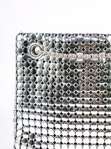 Whiting and Davis Silver Metal Mesh Fringed Bag Accessory arcadeshops.com