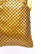 Whiting and Davis Gold Metal Mesh Bag Accessory arcadeshops.com