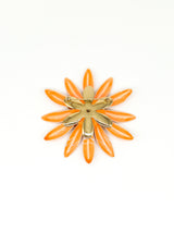 Peach Enamel Daisy Brooch Accessory arcadeshops.com