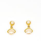 Karl Lagerfeld Faux Pearl Earrings Accessory arcadeshops.com