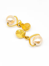 Karl Lagerfeld Faux Pearl Earrings Accessory arcadeshops.com