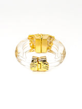 Inna Citrine Carved Lucite Bangle Accessory arcadeshops.com
