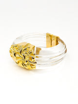 Inna Citrine Carved Lucite Bangle Accessory arcadeshops.com