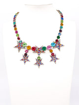 Carlo Zini Rhinestone Star Necklace Accessory arcadeshops.com