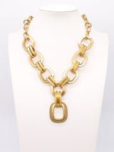 Kenneth Jay Lane Matte Gold Chainlink Necklace Accessory arcadeshops.com
