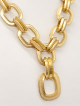 Kenneth Jay Lane Matte Gold Chainlink Necklace Accessory arcadeshops.com