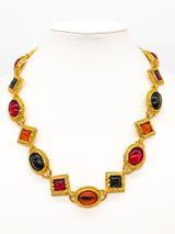Edouard Rambaud Multicolor Poured Glass Necklace Accessory arcadeshops.com
