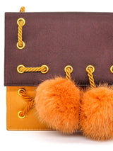 Renaud Pellegrino Laced Pom Pom Satin Bag Accessory arcadeshops.com